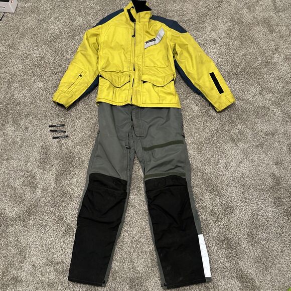 Aerostich Roadcrafter Classic 2 Piece Gore-Tex Suit Yellow/Grey Men’s Size 48 - Picture 1 of 16